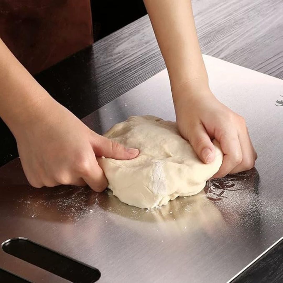 Non Porous Cutting Board with Titanium Coating and Non Slip Base