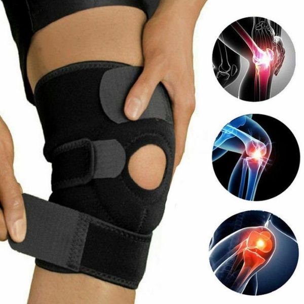 Knee Brace with Three Adjustable Straps and Moisture Wicking, Multi-Sport Support