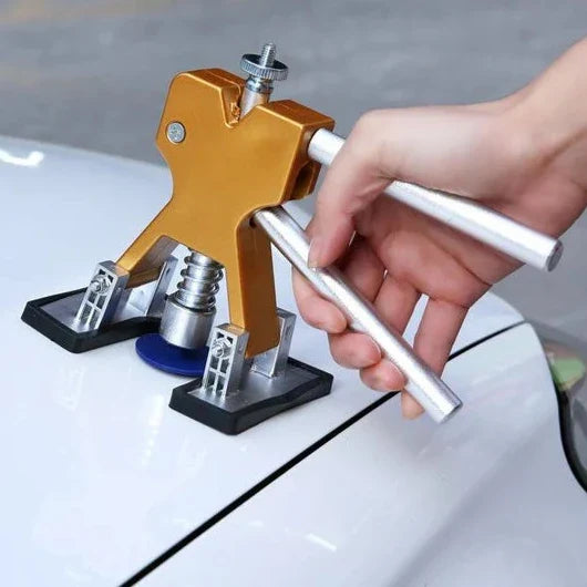 Dent Puller Tool with Stainless Steel Frame and 18 Glue Tabs, Adjustable Design