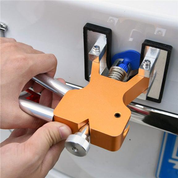 Dent Puller Tool with Stainless Steel Frame and 18 Glue Tabs, Adjustable Design