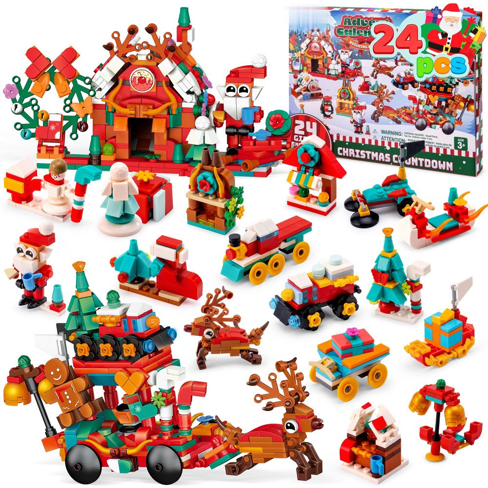 Holiday Brick Building Calendar with 24 Little Projects and Two Large Models for Play and Display
