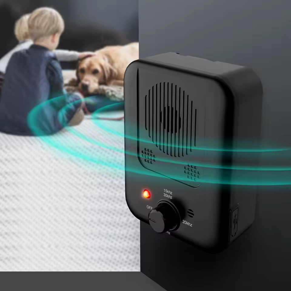 Ultrasonic Dog Bark Control Device with Adjustable Frequency and Rechargeable Battery