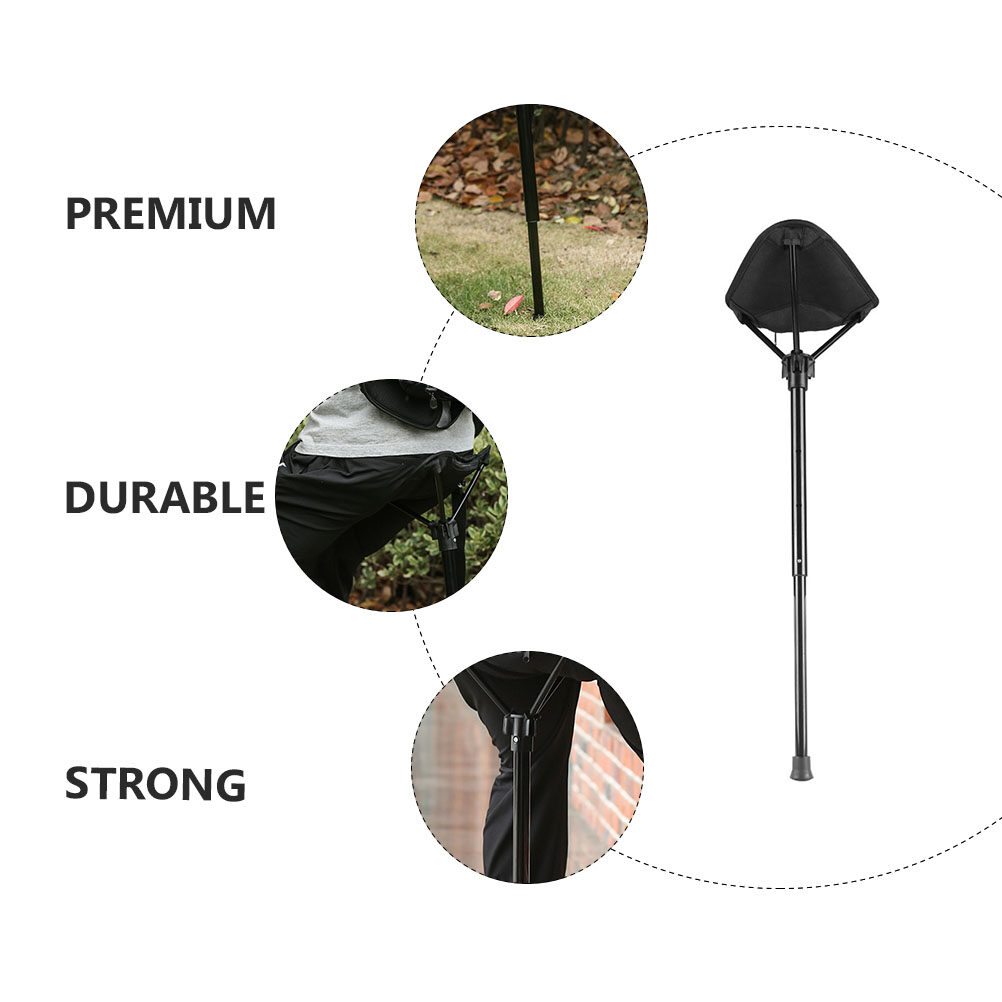 Portable Folding Chair with Nylon Seat and Quick Setup for Camping