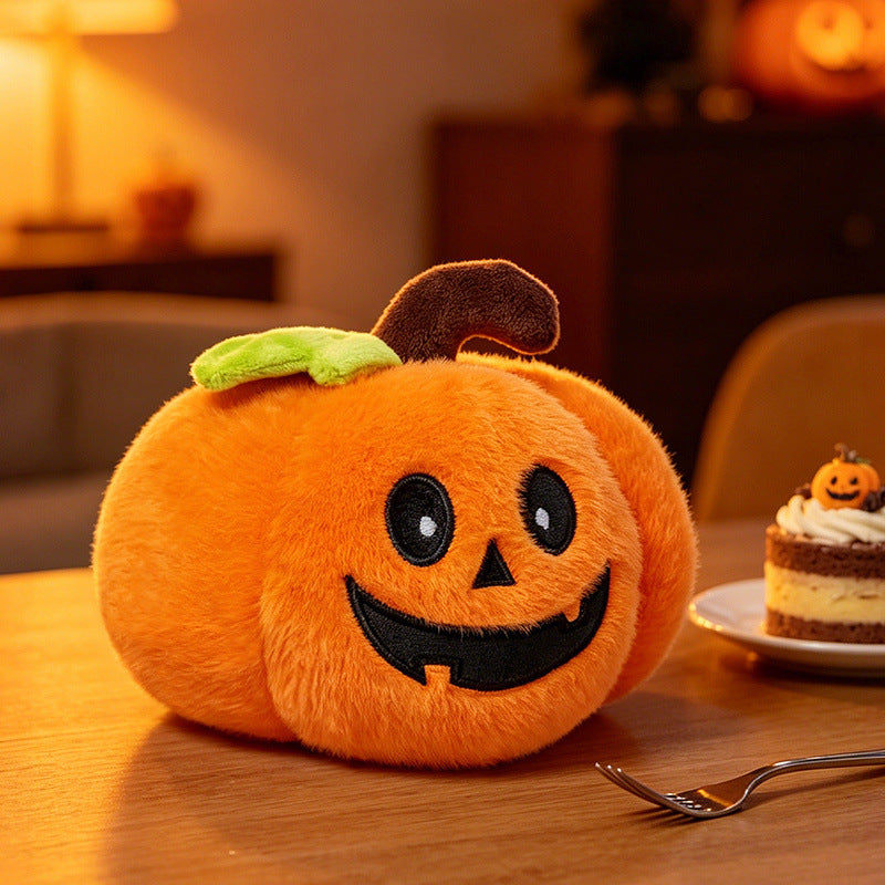 Seasonal Plush Character Set with Embroidered Details for Indoor Display