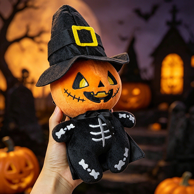 Seasonal Plush Character Set with Embroidered Details for Indoor Display