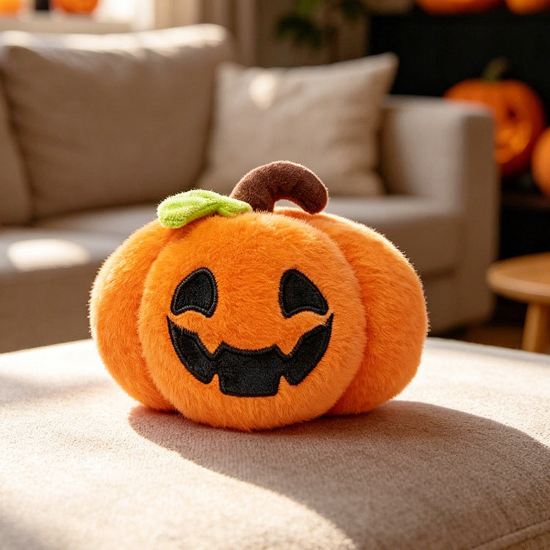 Seasonal Plush Character Set with Embroidered Details for Indoor Display