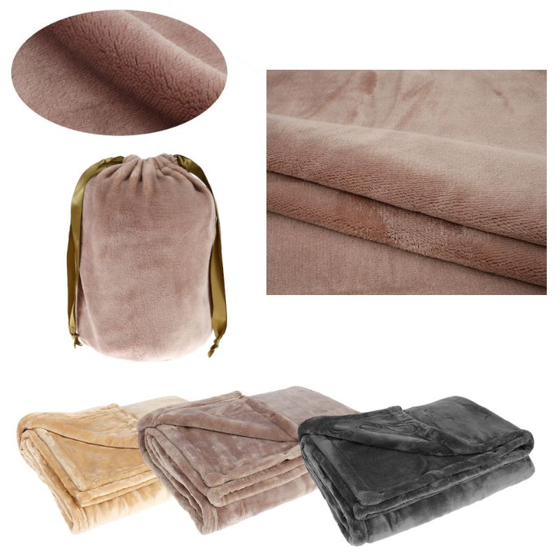 Flannel Heated Blanket with Power Bank Charging and Cordless Design