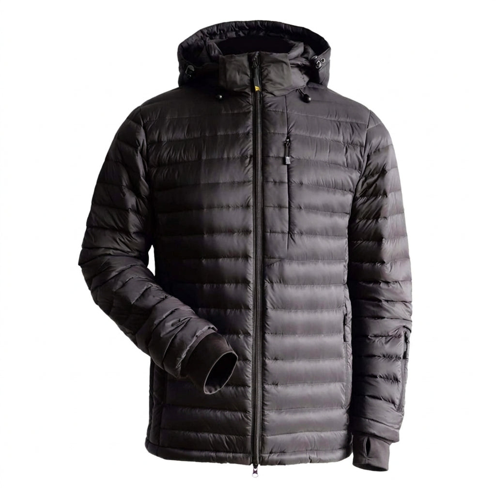 Heated Down Jacket with 12V Battery and Multi-Zone Heat, Machine Washable