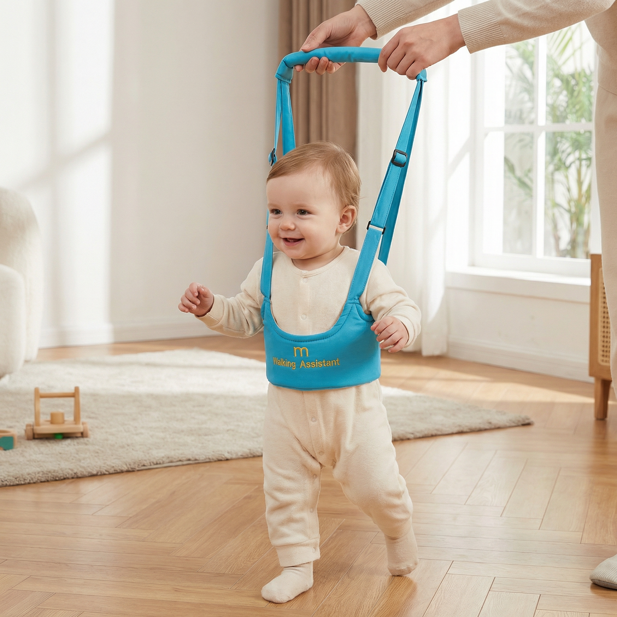 Baby Walking Harness with Extended Handle Strap and Adjustable Chest Support