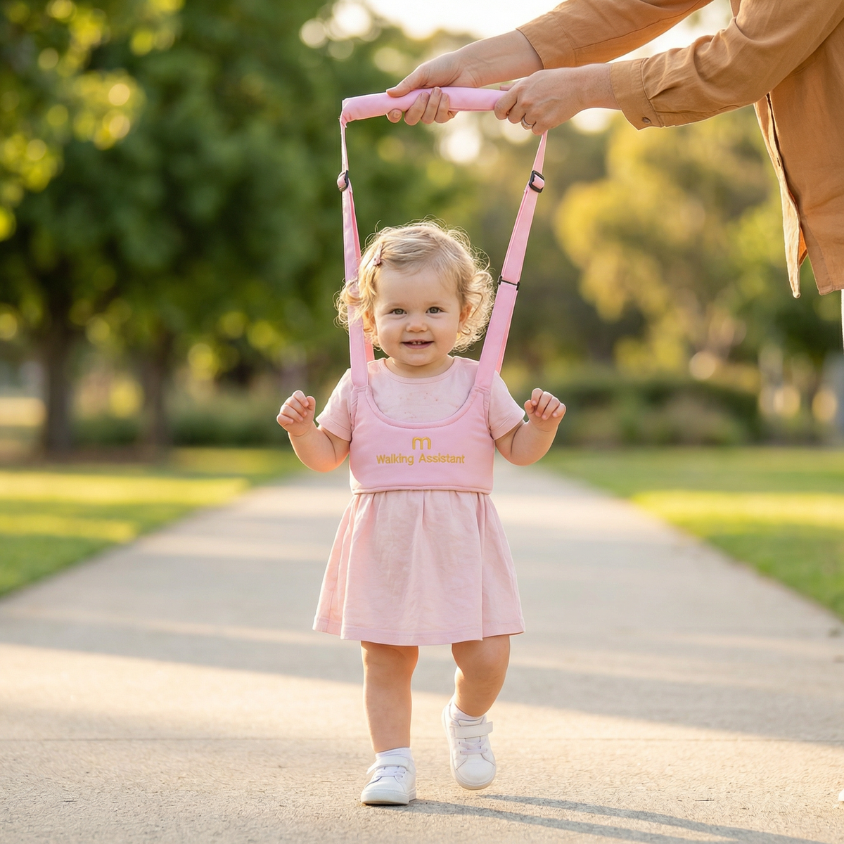 Baby Walking Harness with Extended Handle Strap and Adjustable Chest Support