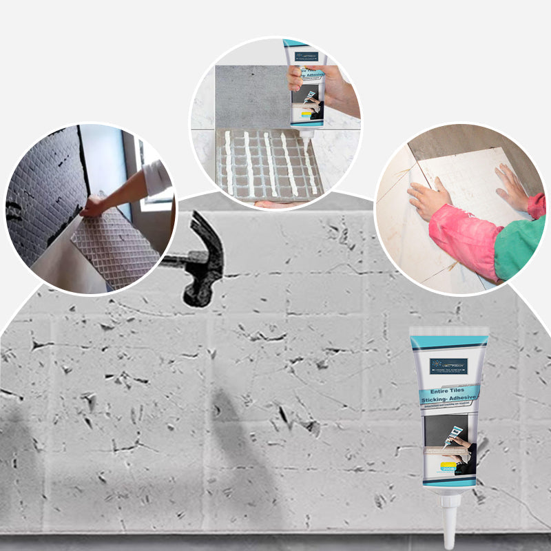 Tile Adhesive with Flexible Metal Nozzle and Moisture Barrier, 80kg Load Capacity All Vera Mart