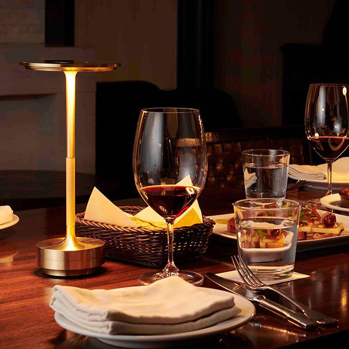 Touch Control Rechargeable Table Lamp with IP66 Waterproof Rating and Warm Light, 150 Hour Battery
