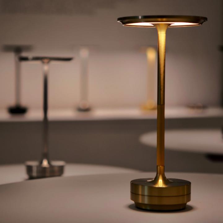 Touch Control Rechargeable Table Lamp with IP66 Waterproof Rating and Warm Light, 150 Hour Battery
