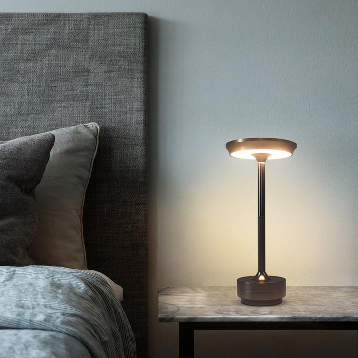 Touch Control Rechargeable Table Lamp with IP66 Waterproof Rating and Warm Light, 150 Hour Battery