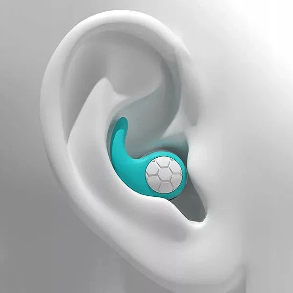 Reusable Silicone Earplugs with Contoured Ear Fit and Storage Case