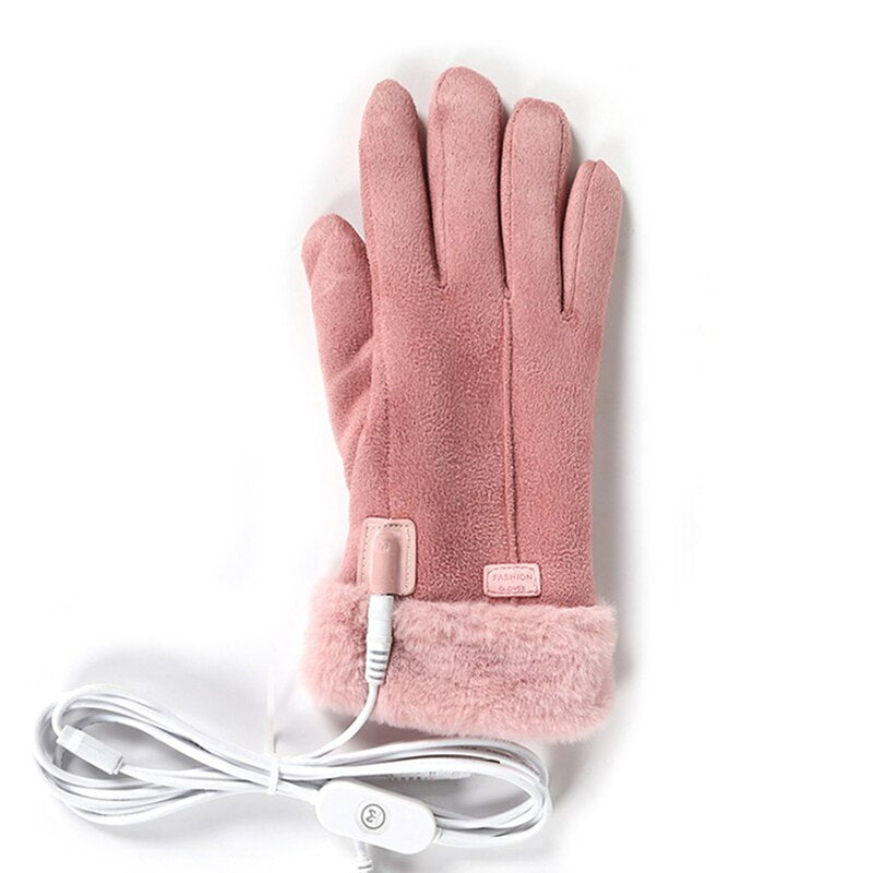 Electric Heated Gloves with Touchscreen Fingers and 5000mAh Battery, 7-8 Hour Runtime