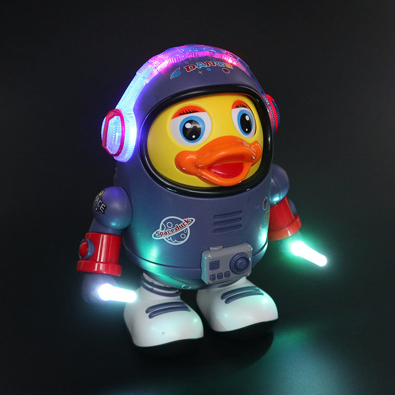 Musical Dancing Duck Toy with Astronaut Suit and Built-In Speaker