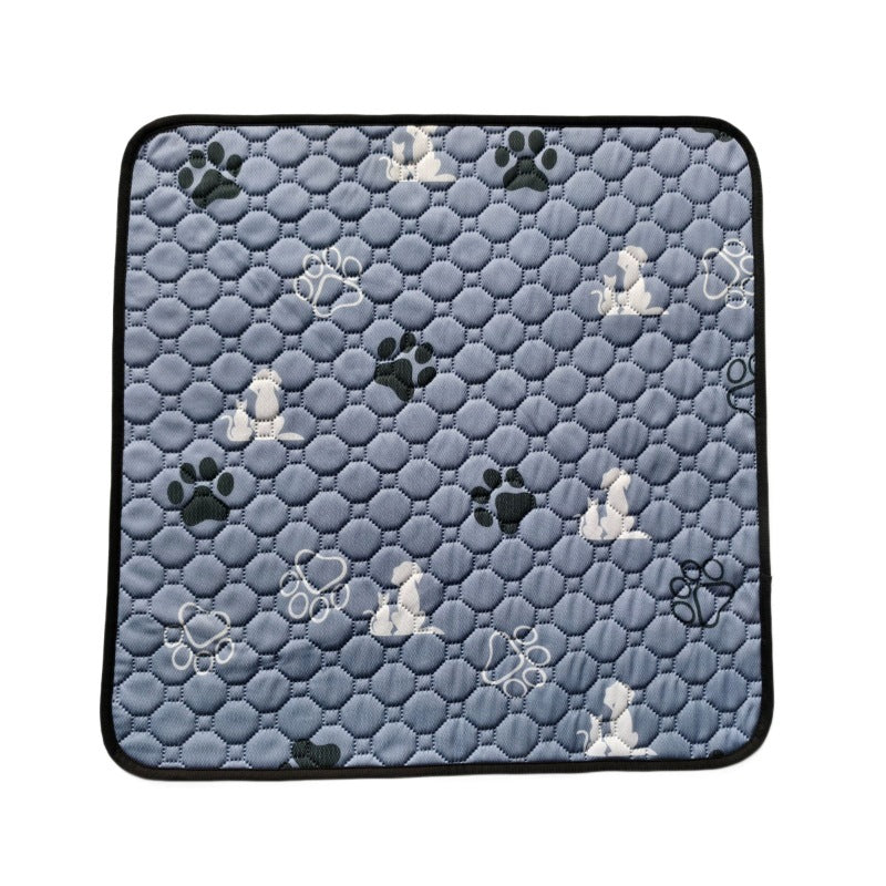 Pet Mat with Grip Base and Machine Washable Quilted Surface