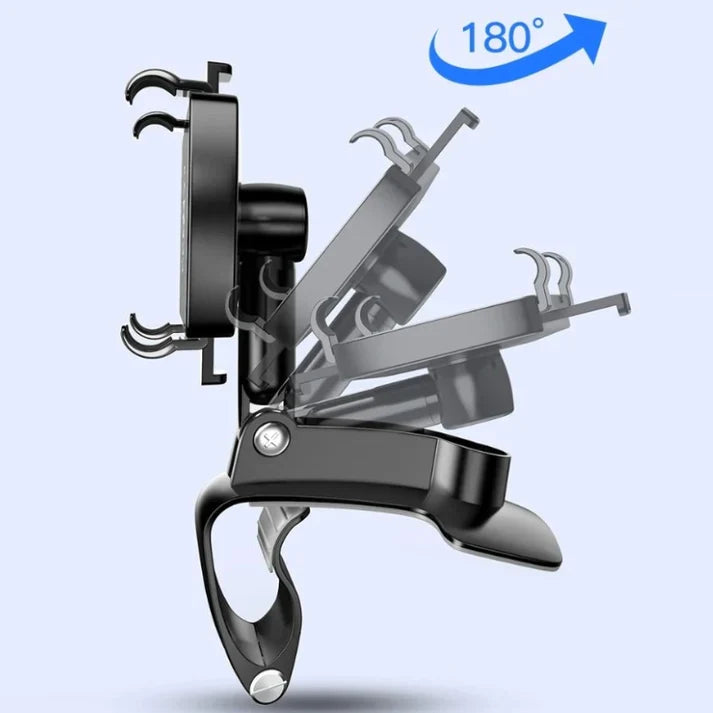 Dashboard Phone Holder with 360-Degree Rotation and Anti-Slip Grip Base