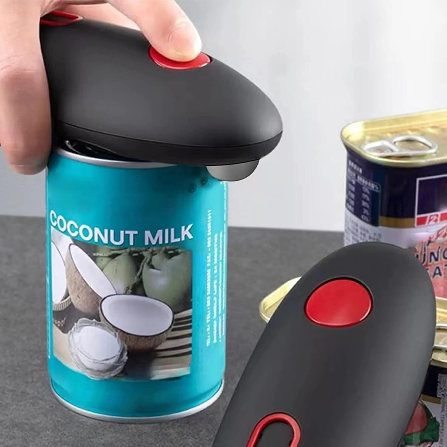 Electric Can Opener with Smooth Edge Technology and One-Touch Operation