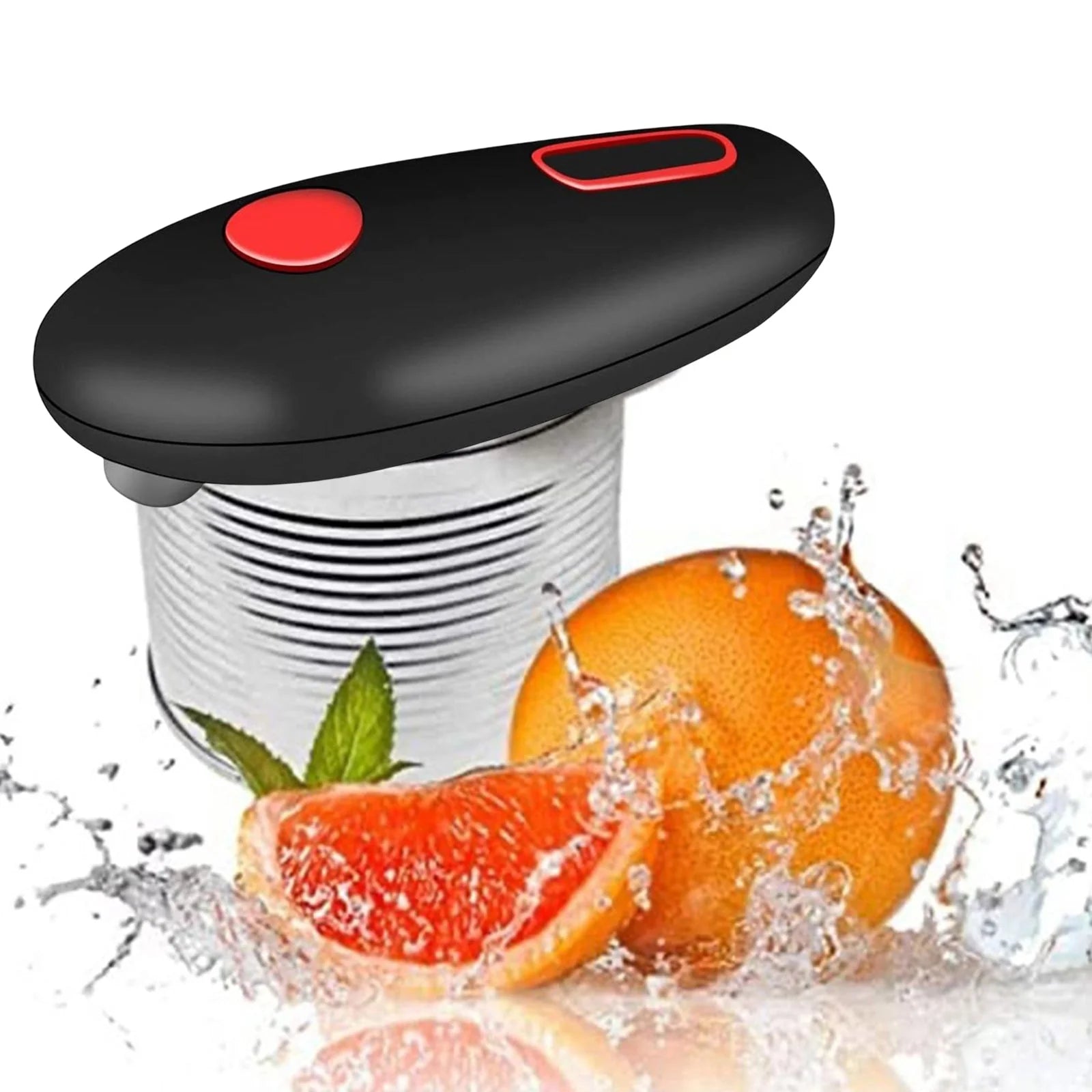 Electric Can Opener with Smooth Edge Technology and One-Touch Operation
