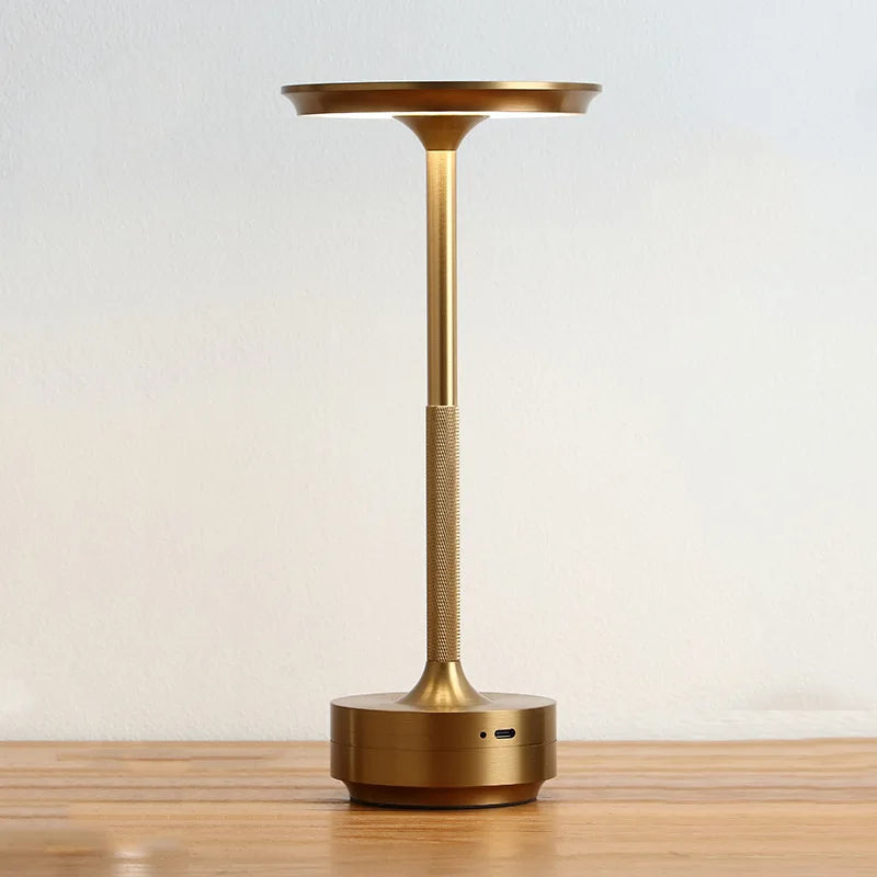 Rechargeable Table Lamp with Touch Dimming and Warm LED Light, USB Charging