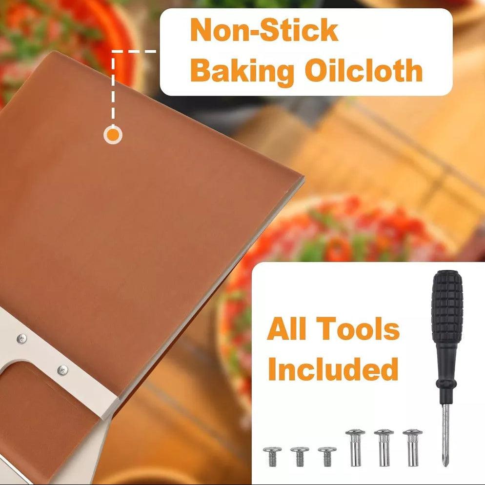 Wooden Pizza Peel with 10-Inch Handle and 14x16in Surface