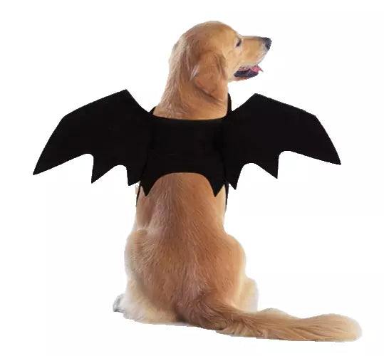 Dog Bat Wings Costume with Adjustable Straps and Felt Fabric