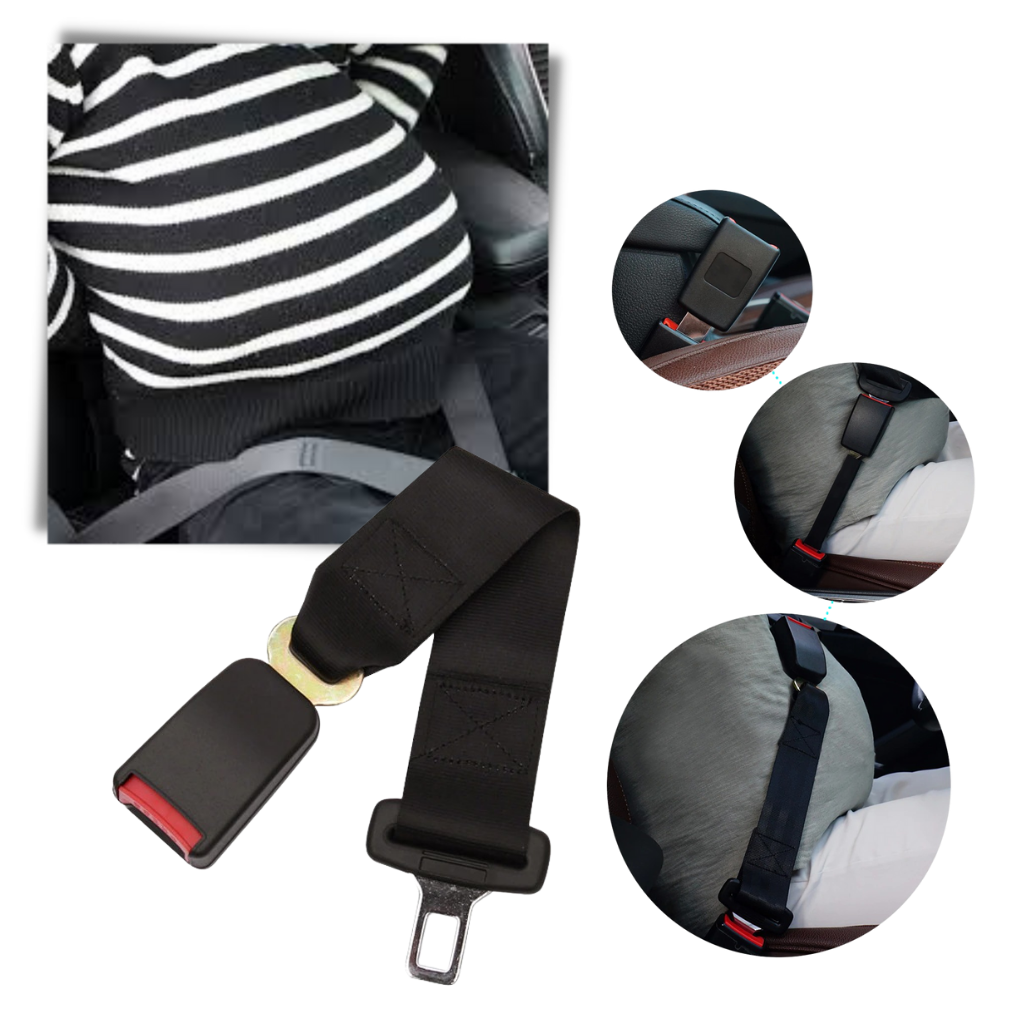 Seat Belt Extender with 9.8 Inch Added Length and Standard Buckle Compatibility