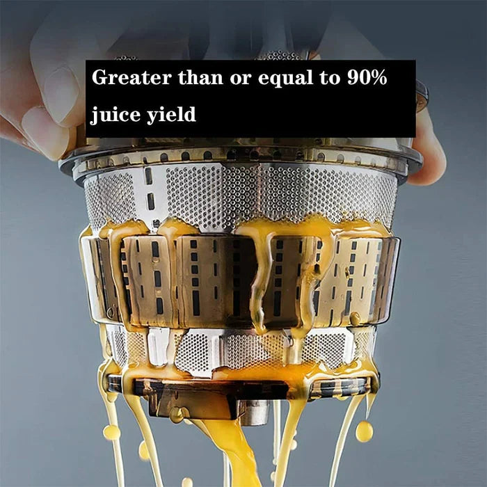 Cold Press Juicer with 90mm Feed Chute and Pulp Separation, DC Motor