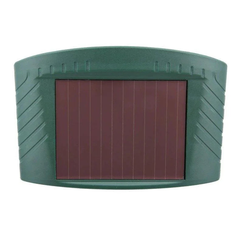 Solar Motion-Activated Animal Repeller with Dual Ultrasonic Speakers and LED Flash, 4-Pack
