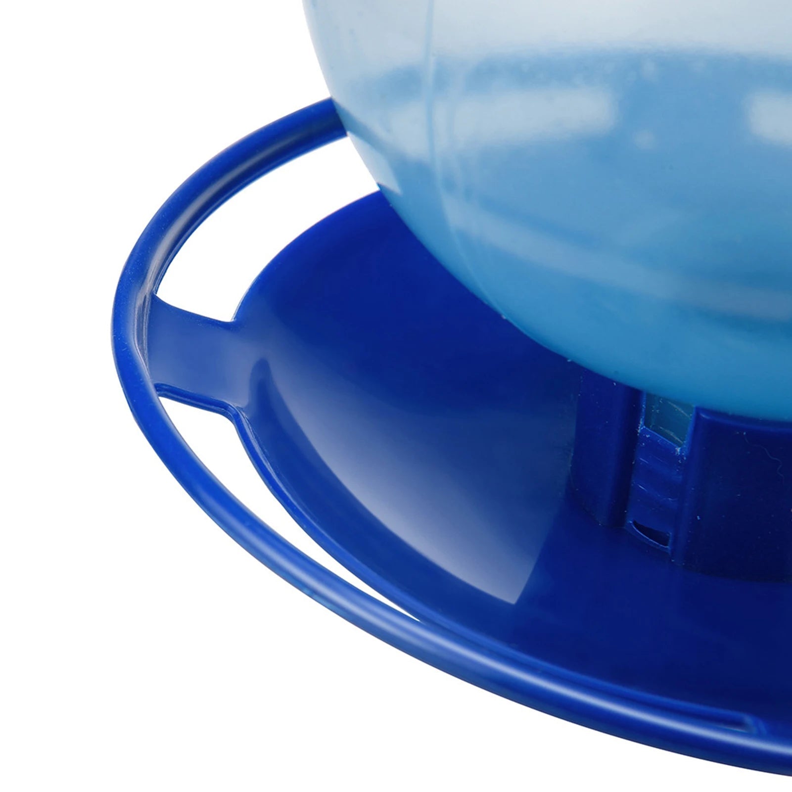 Hanging Bird Water Feeder with Raindrop Design and Wrap-Around Perch