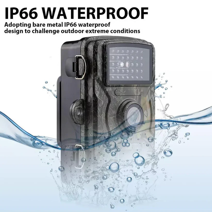 Outdoor Wildlife Camera with 16MP Infrared Night Vision and 1080P Video