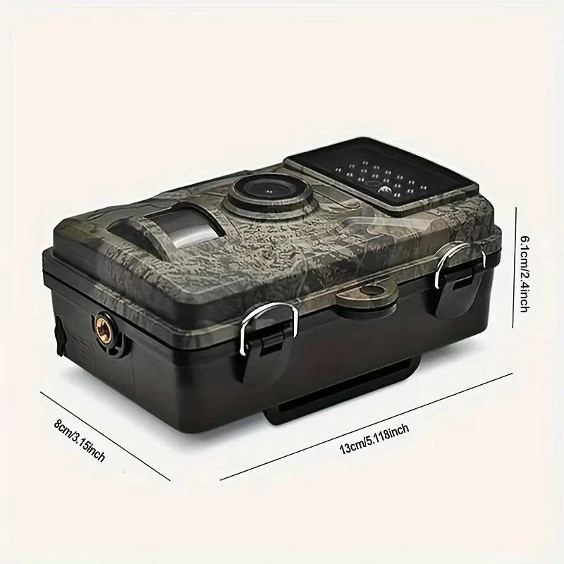 Outdoor Wildlife Camera with 16MP Infrared Night Vision and 1080P Video