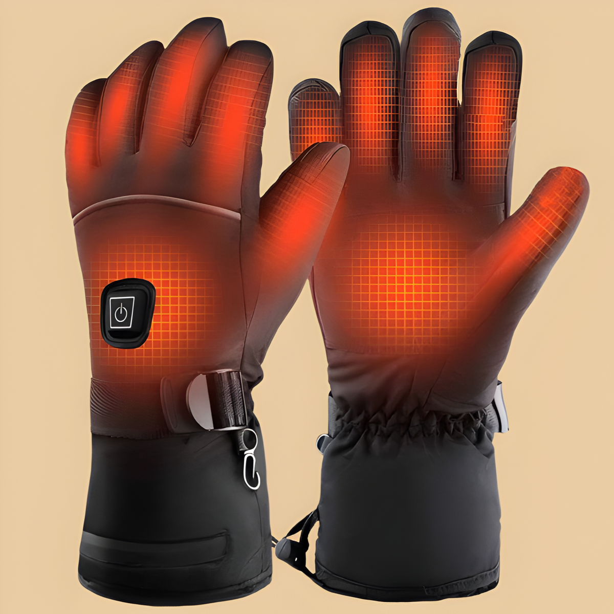 Battery Powered Gloves with Three Heat Settings and 8 Hour Runtime for Winter Work