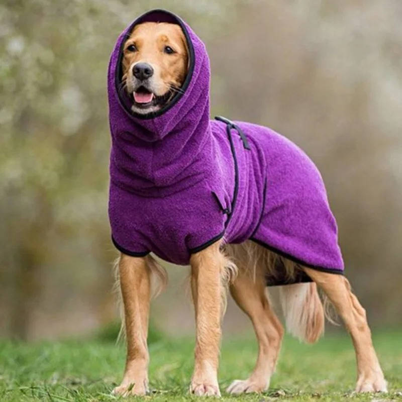 Dog Winter Coat with Reflective Strips and Heat Trapping Lining, Harness Compatible