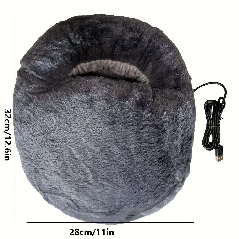 USB Foot Warmer with Removable Flannel Cover and Consistent Heat