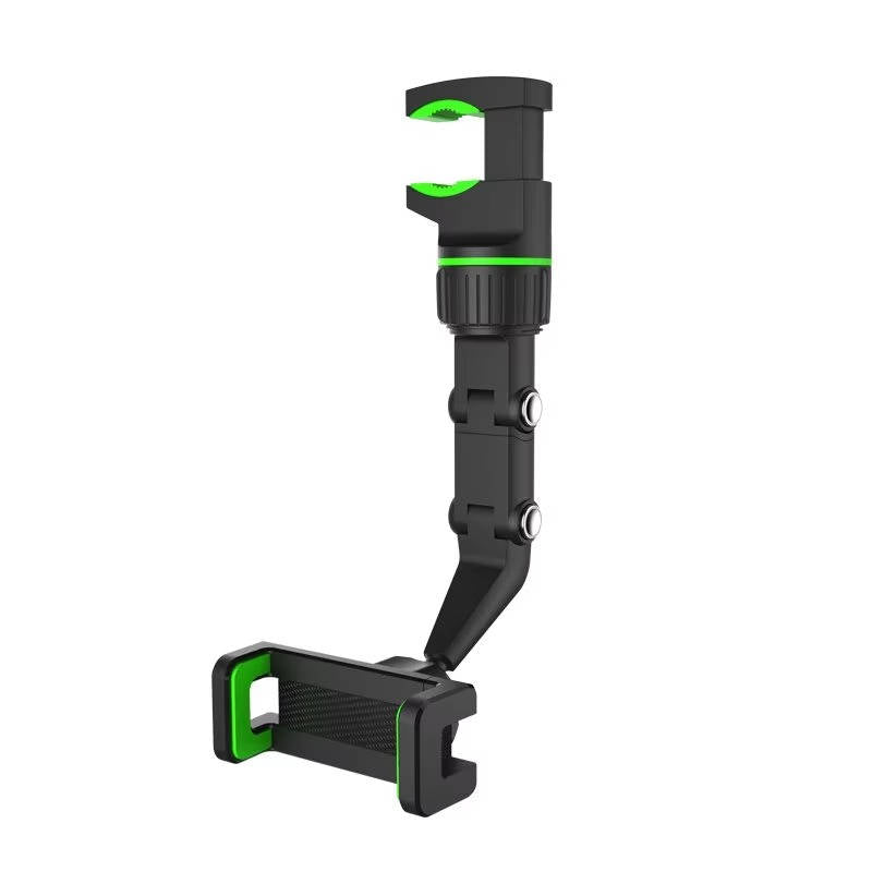 Rearview Mirror Phone Mount with 360 Degree Rotation and Silicone Grip