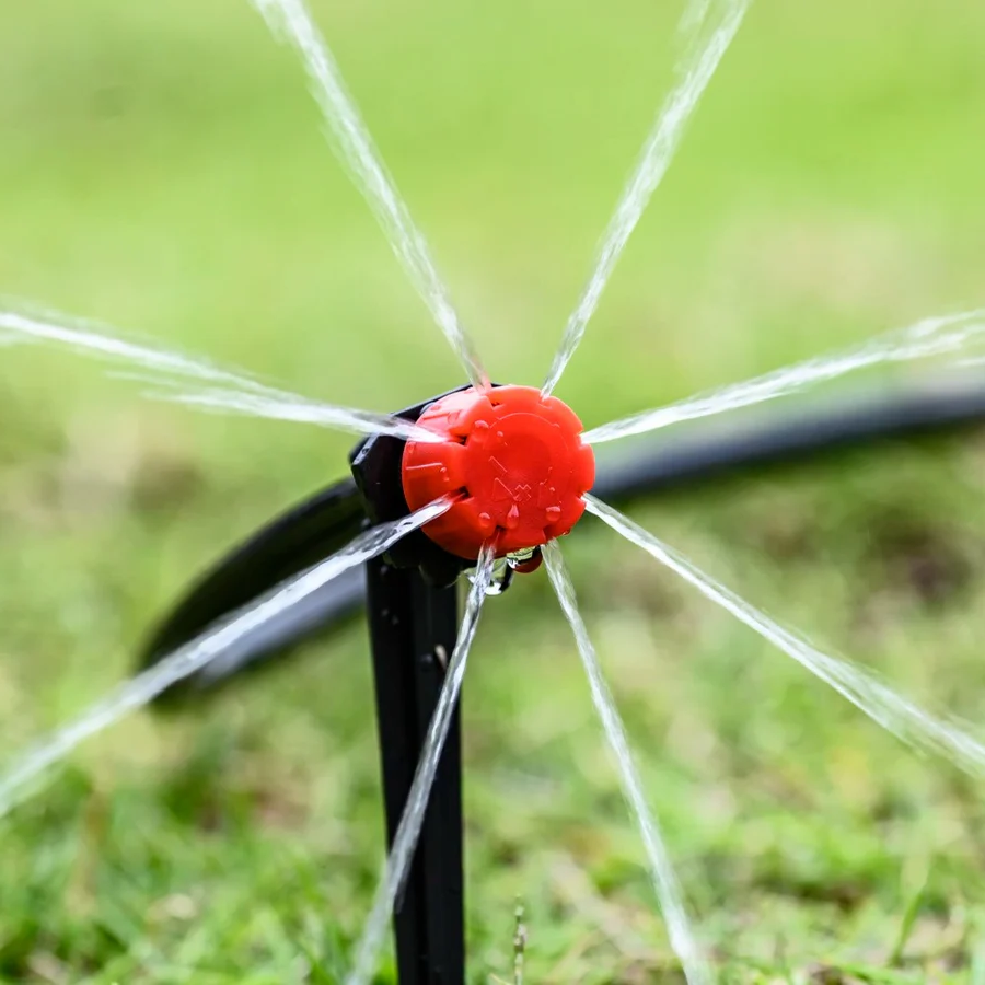 Automatic Drip Irrigation System with Programmable Timer and Pressure Regulator, 32ft