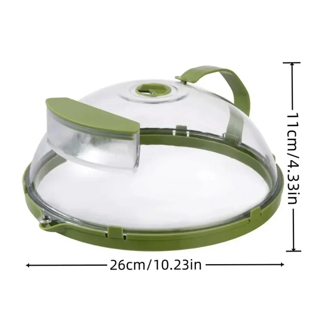 Microwave Splatter Cover with Adjustable Steam Vent and Heat-Resistant Design