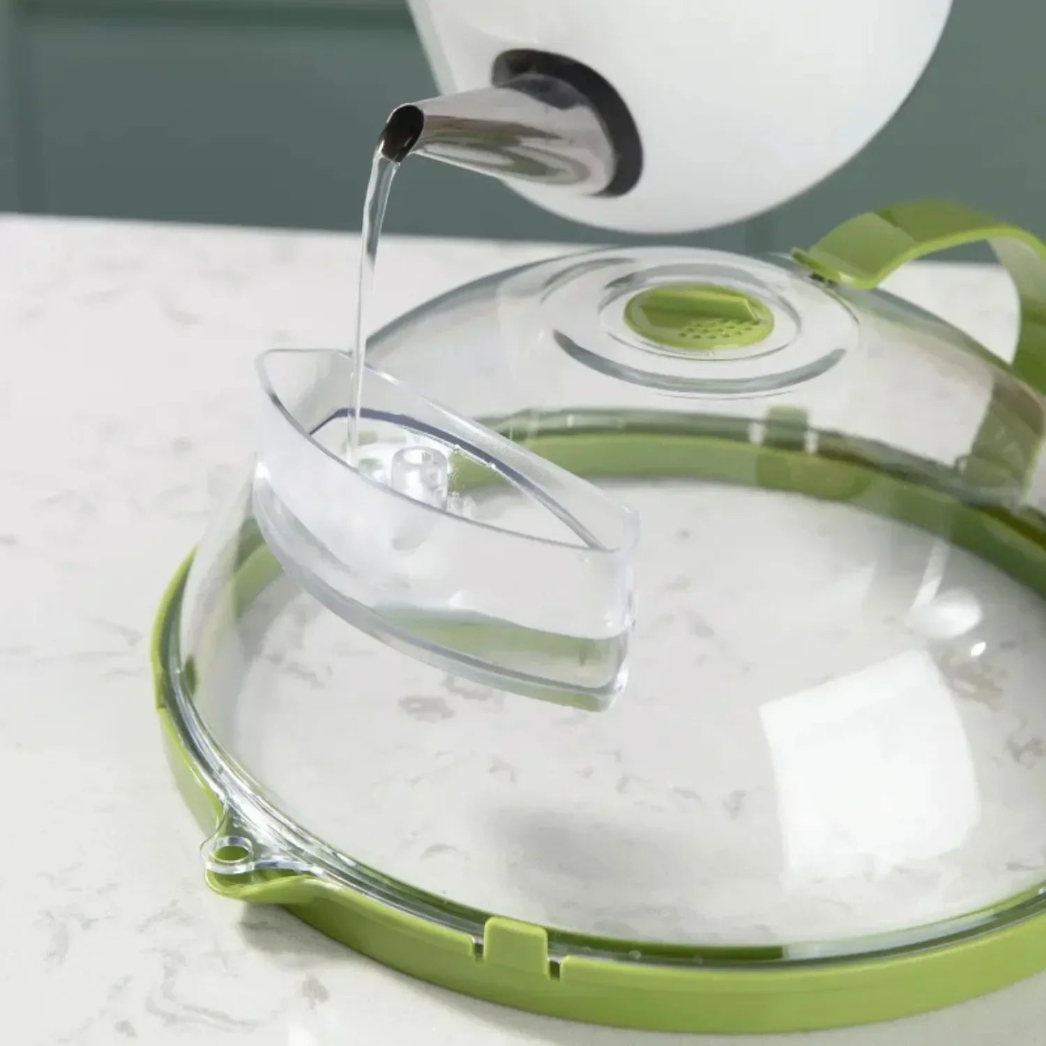 Microwave Splatter Cover with Adjustable Steam Vent and Heat-Resistant Design