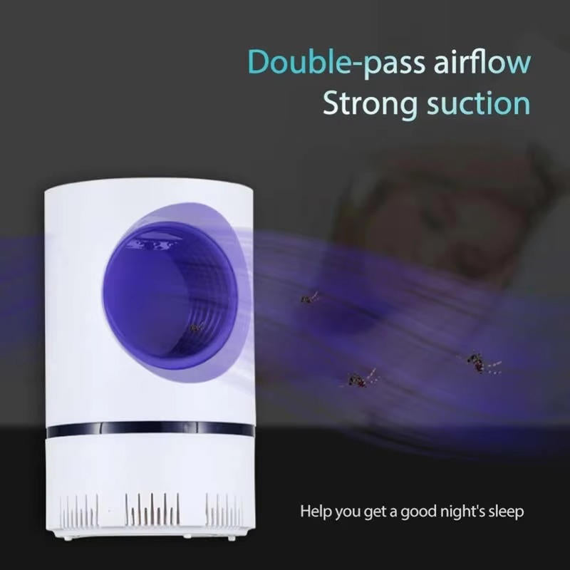 UV Light Mosquito and Fly Trap with Vortex Fan System and Removable Collection Tray