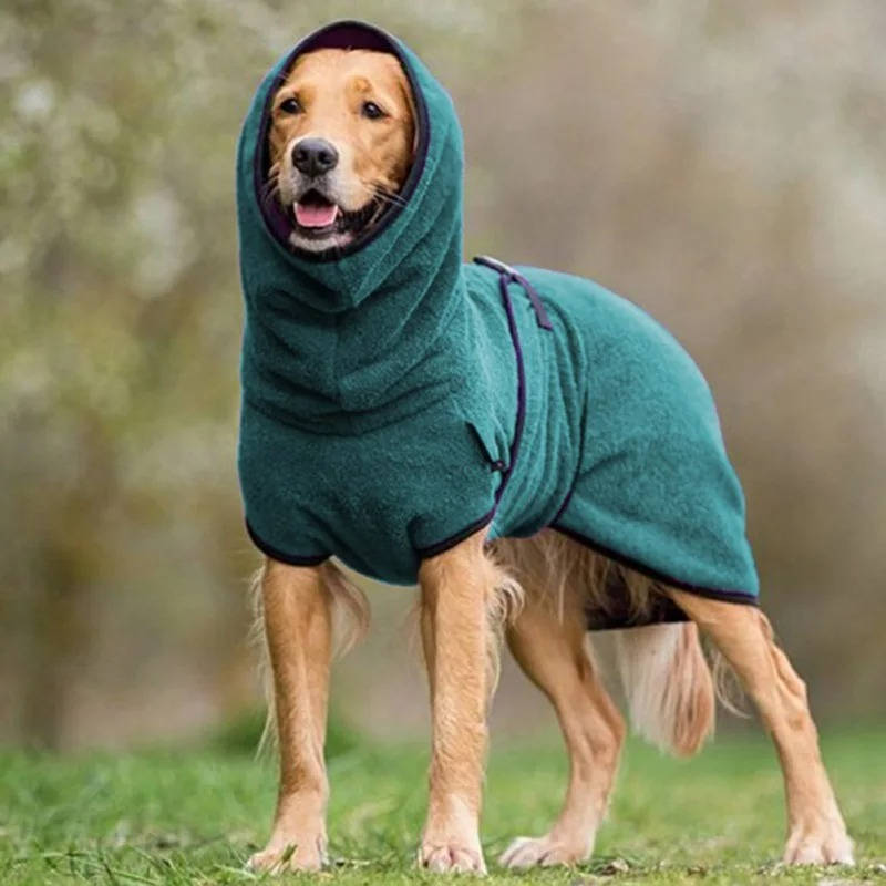 Dog Winter Coat with Reflective Strips and Heat Trapping Lining, Harness Compatible