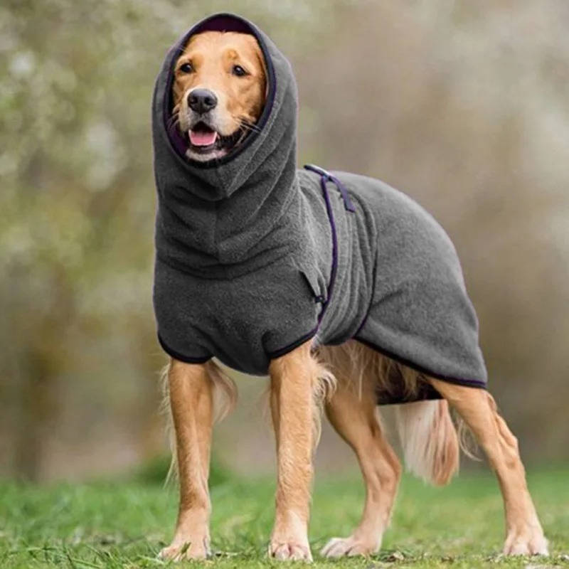 Dog Winter Coat with Reflective Strips and Heat Trapping Lining, Harness Compatible