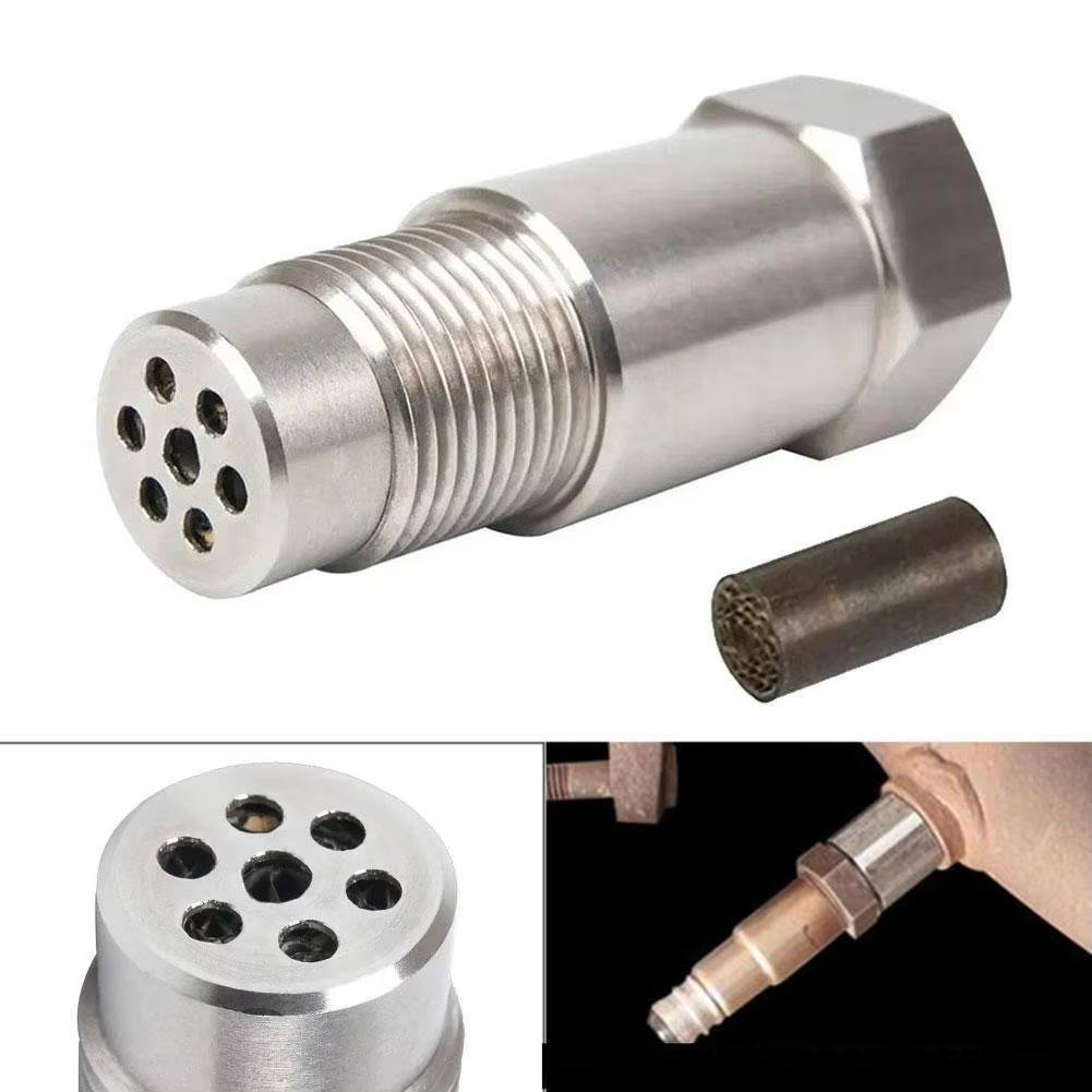 O2 Sensor Adapter with Mini Catalytic Converter and Magnetic Induction for M18x1.5