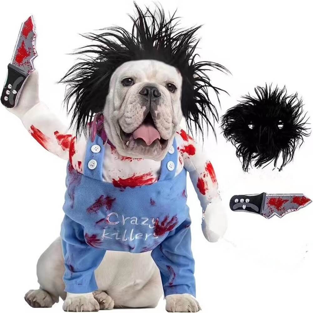 Halloween Dog Costume with Sweatshirt and Hat, Foam Prop Included