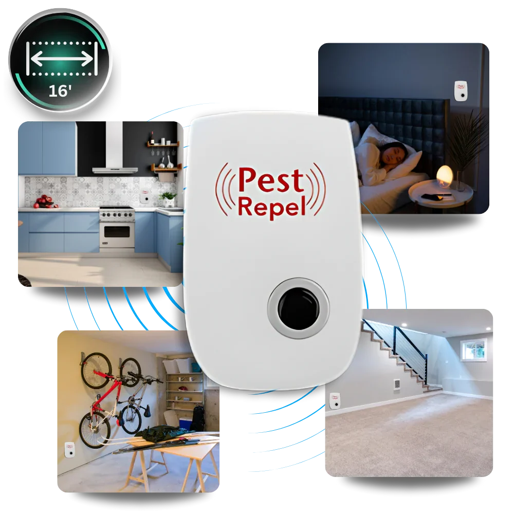 Ultrasonic Pest Repeller with 1290 Square Foot Coverage and Pet Safe Frequencies