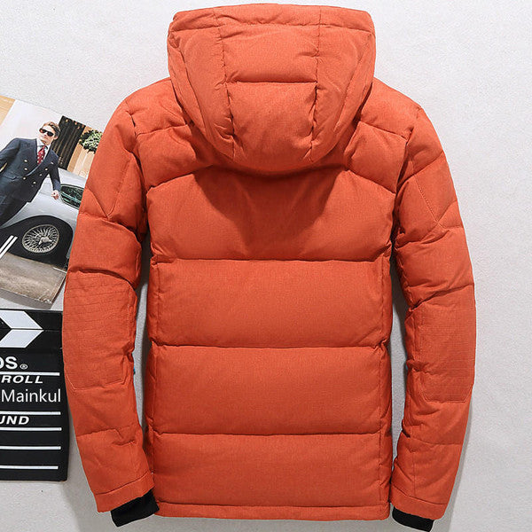 Hooded Zip Jacket with Thick Polyester and Removable Hood for Fall Winter