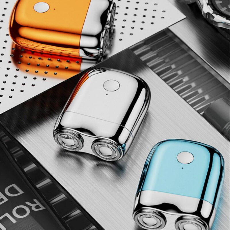Rechargeable Electric Shaver with Magnetic Charging and IPX7 Water Resistance