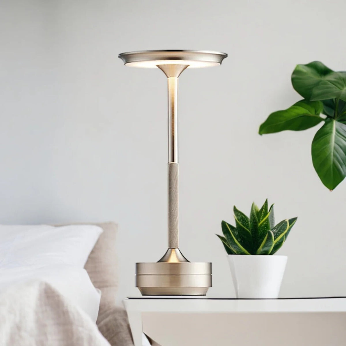 Rechargeable Table Lamp with Touch Dimming and Three Color Temperatures